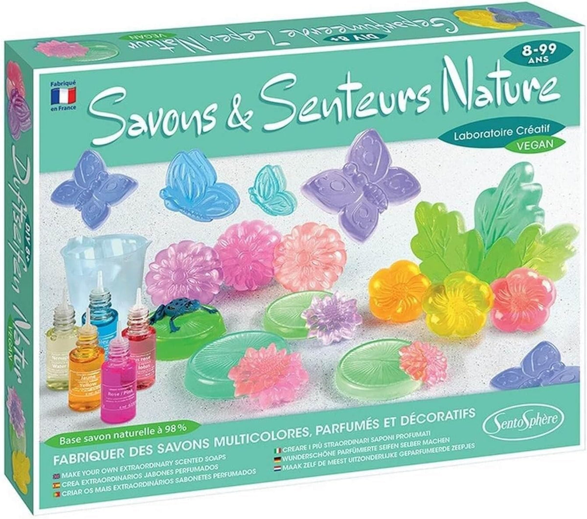 SentosphÃ¨re 3900224 Creative Kit Scented Soaps, Craft Set for Children from 8 Years, DIY, Make Your Own Soaps, Vegan