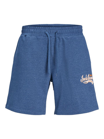 JACK & JONES Men's Jpstlogo Sweat Shorts 2 Col Sn GMS, Ensign Blue/Detail: Melange, M