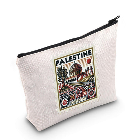 MNIGIU Palestine Lover Gift Palestine Inspired Makeup Bag Palestine Holiday Gift Travel Lover Gift Palestine Collectible Gift