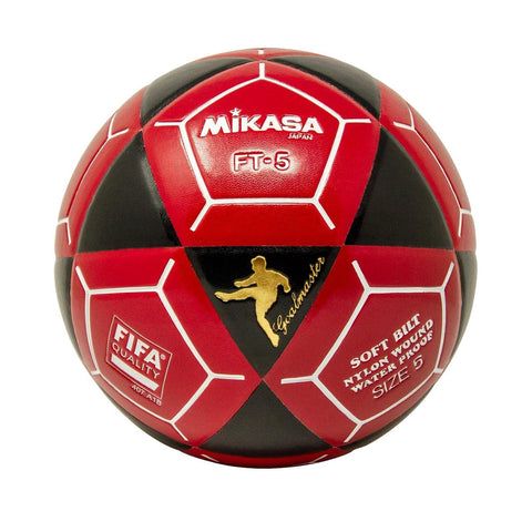 Mikasa FT5 Goal Master Soccer Ball, Black/Red, Size 5