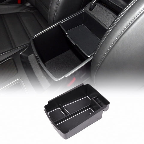Center Console Armrest Storage Box Organizers Phone Tray Accessories for Kia Sorento 2016 2017 2018 2019 2020 Armrest Storage Box Secondary Insert Tray Coin Container Black Made of ABS (Armrest)