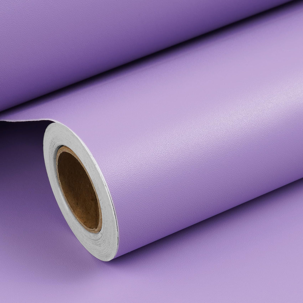 ReWallpaper Purple Wallpaper Peel and Stick Bathroom Girls Bedroom Kids Room Lilac Purple Vinyl Wrap Roll Waterproof Light Lavender Purple Contact Paper for Cabinets Desk Walls Classroom 17.7inÃ—6.5ft