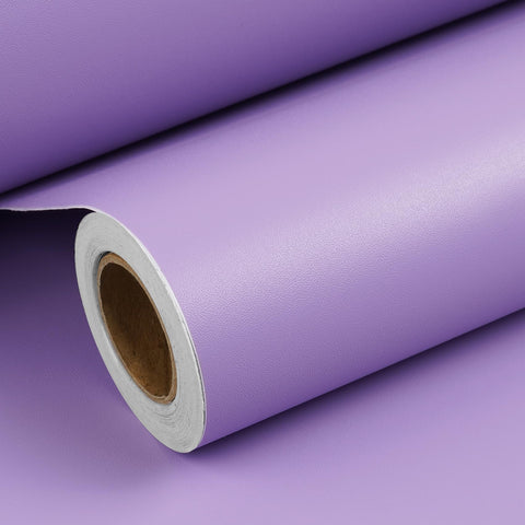 ReWallpaper Purple Wallpaper Peel and Stick Bathroom Girls Bedroom Kids Room Lilac Purple Vinyl Wrap Roll Waterproof Light Lavender Purple Contact Paper for Cabinets Desk Walls Classroom 17.7inÃ—6.5ft