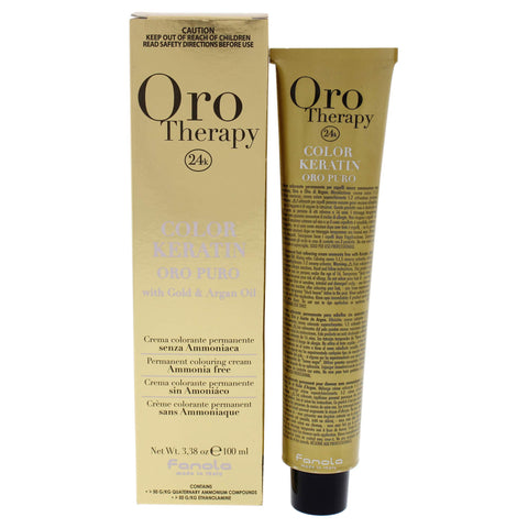 FANOLA Oro Puro Therapy Color Keratin Hair Dye 100ml 6.5 Dark Blonde Mahogany
