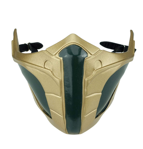 CrazyCatCos MK Game Mask, Jade/Sub-Zero/Kabal/Saibot/Scorpion/Smoke Resin Mask For Halloween Costume Accessory (Jade 11)
