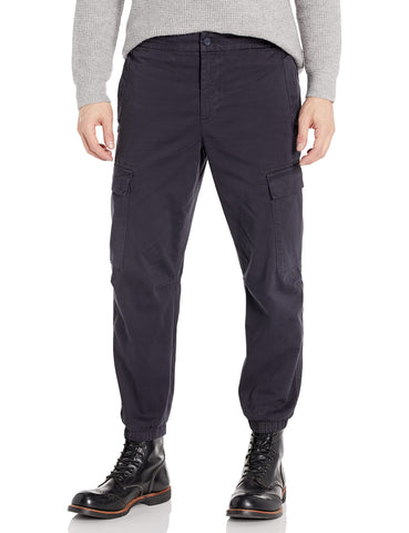 BOSS Men's Cotton Stretch Cargo Pants, Dark Indigo, 36R