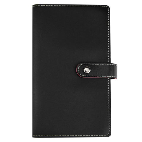 SIVENKE Business Card Folder for 240 Cards Credit Cards Customer Cards Business Card Holder Organizer Card Case, Black