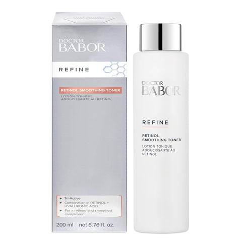 Doctor BABOR Refine Retinol Smoothing Toner, Retinol Toner for Face, Hydrating and Reduces Winkles, Redness and Blemishes, Silicone-Free, Paraben-Free