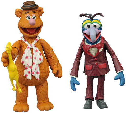 Diamond Select Toys The Muppets Best of Series 1: Gonzo & Fozzie Action Figure Two-Pack, Multicolor