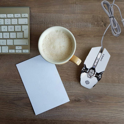 SOLUSTRE 1Pc Gaming Mouse Gaming Mouse LED Backlit Computers laptops Black Light Backlit Ergonomic Silent Gamer USB Link Work Notebook Birthday Present Plastic (Matte Electroplating Paint)