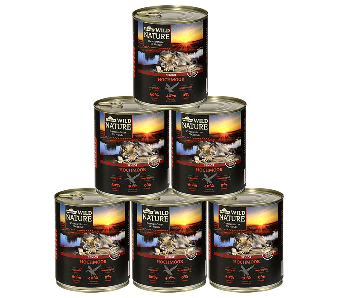 Dehner Wild Nature Dog Food Senior 6 x 800 g