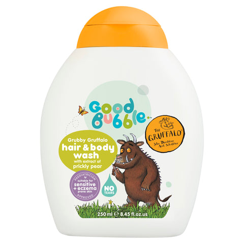 Good Bubble Gruffalo Kids Hair & Body Wash - 250ml Tear-Free Kids Body Wash - Sulphate Free Body Wash with Prickly Pear