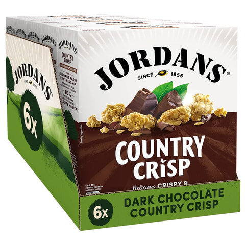 Jordans Country Crisp Dark Chocolate | Breakfast Cereal | Vegetarian | 6 PACKS of 500g