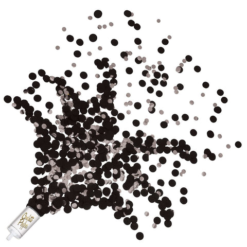 Beistle, Black/Silver Confetti Push Ups, 16 Piece, 6.75"