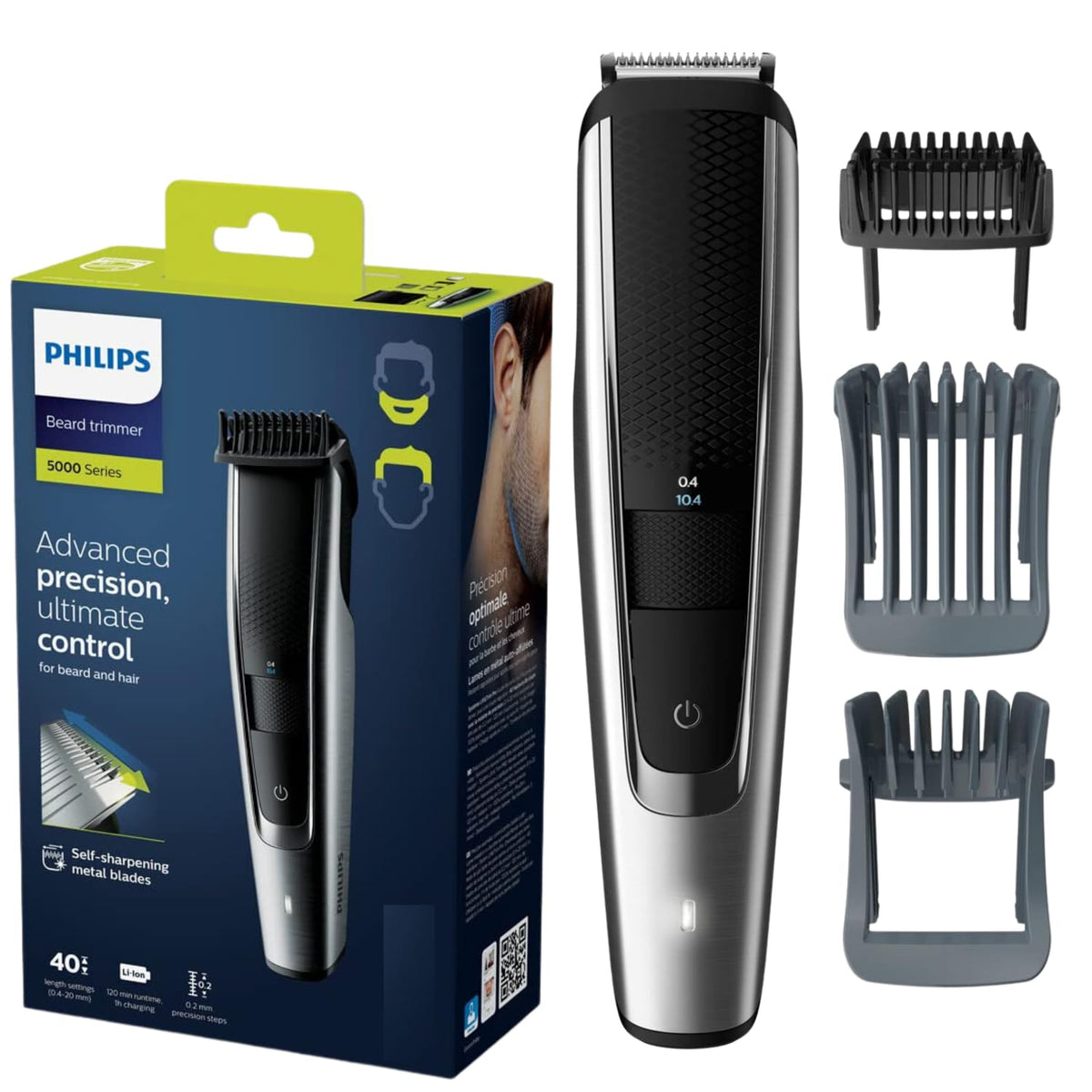 Philips Norelco All-in-One Cordless Multigroom Turbo-Powered Beard & Mustache Trimmer Grooming Kit