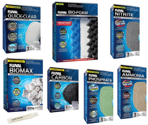 Inland Seas Fluval 206/207 Canister Filter Semi Annual Maintenance Kit Plus Bundle (8 Items)