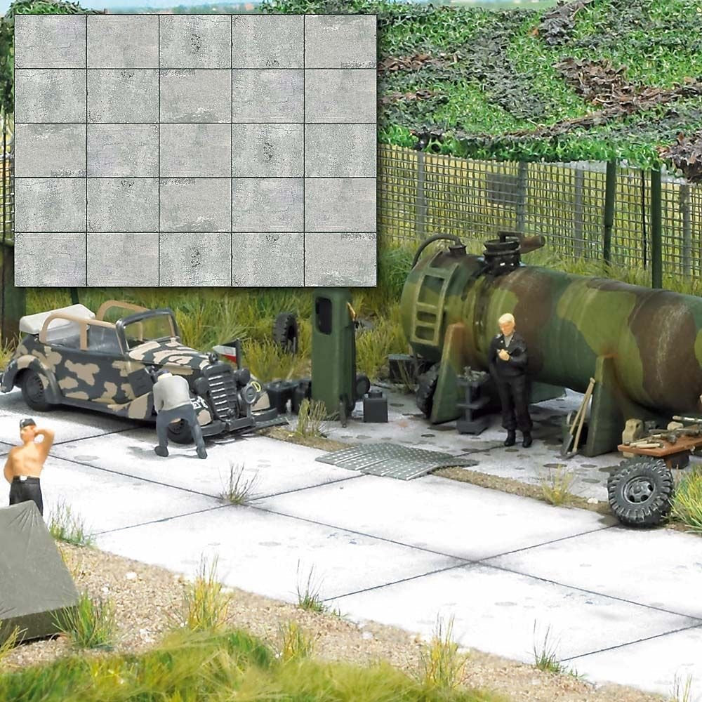 Busch 7412 Concrete Slabs HO Scenery Scale Model Scenery