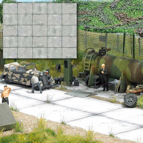 Busch 7412 Concrete Slabs HO Scenery Scale Model Scenery