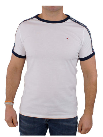 Tommy Hilfiger Men's Rn Tee Ss Um0um00562 T-shirt, White (White), XL
