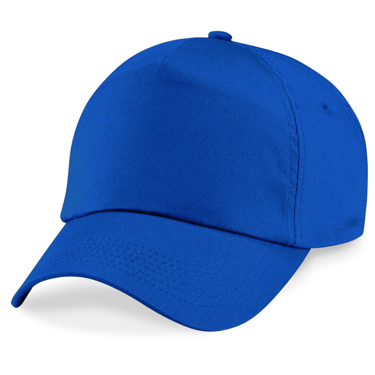 Beechfield - B10B Blue Baseball Cap - Sun Hat, Sports Cap, Boy's Cap, Girl's Cap, Sun Hat, Sports Hat - 100% Cotton Twill Unisex Kid's Cap