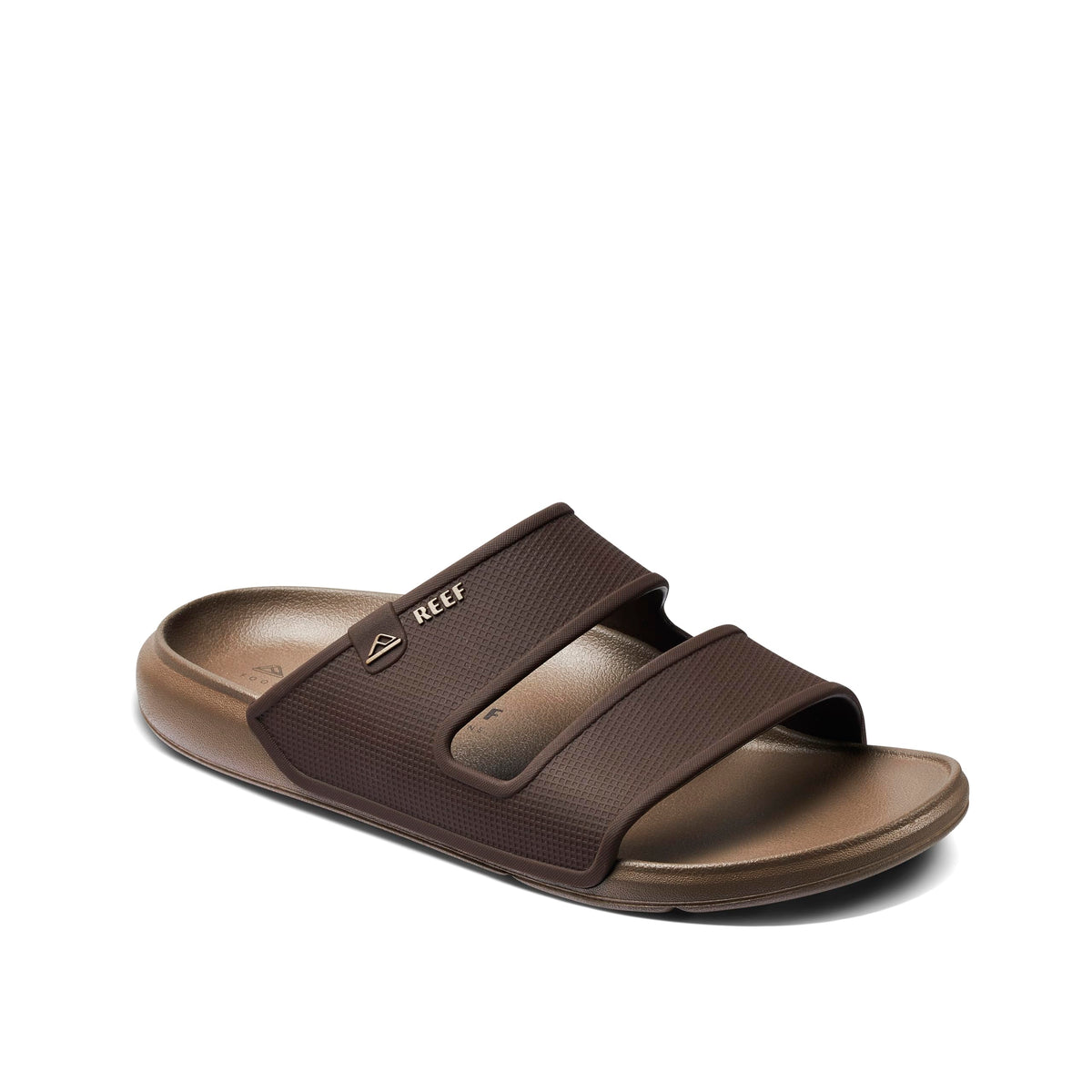 Reef Men's Oasis Double Up Slide Sandal, Brown/Tan, 10