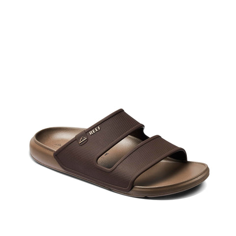 Reef Men's Oasis Double Up Slide Sandal, Brown/Tan, 10