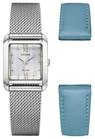 Citizen Men Analogue Eco-Drive Watch with Stainless Steel Strap EW5590-62A