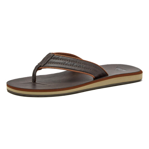 Quiksilver Men's Carver Nubuck Sandal, Demitasse/Solid, 10
