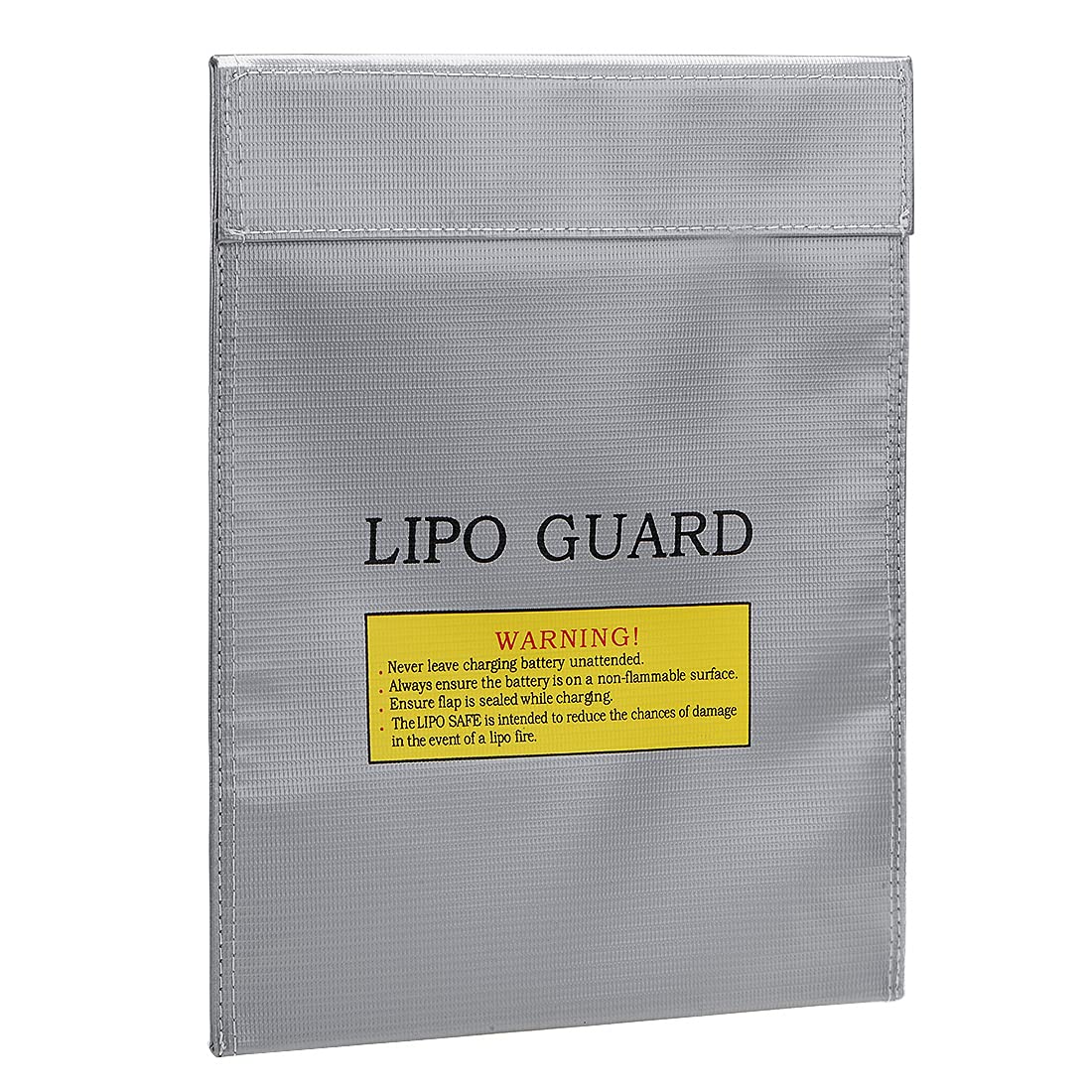 uxcell Fireproof Battery Safe Bag Charging Pouch Sack for Charge and Storage 230x300mm Silver Tone