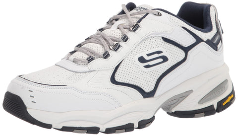 Skechers Men's Vigor 3.0 Arbiter Oxford, White/Navy, 10
