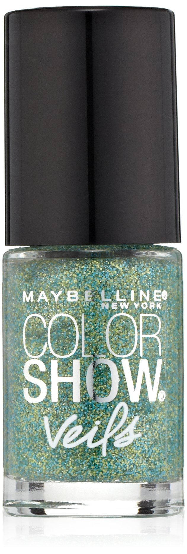 Maybelline New York Color Show Veils Nail Lacquer Top Coat, Teal Beam, 0.23 Fluid Ounce