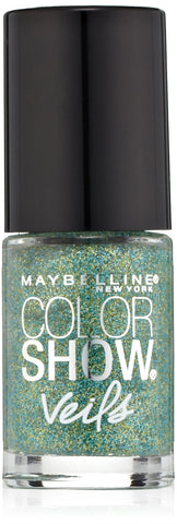 Maybelline New York Color Show Veils Nail Lacquer Top Coat, Teal Beam, 0.23 Fluid Ounce