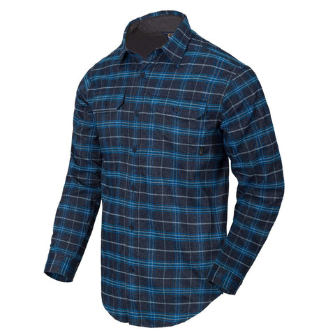 Helikon-Tex Men's GrayMan Shirt Blue Stonework Plaid Size XX-Large