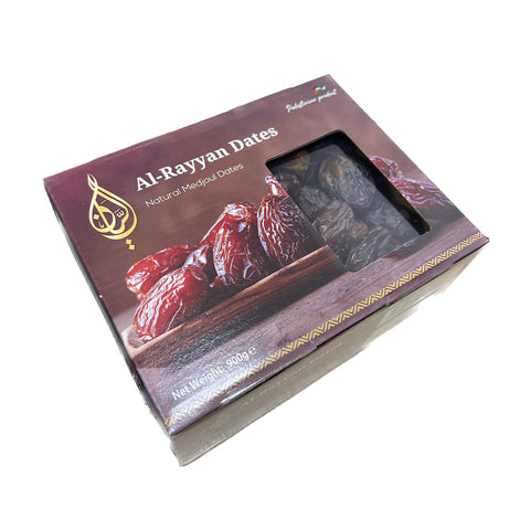 Al-Rayyan Delicious and Juicy Mix Medjool Dates (Box of 900g) - All Natural, No Added Sugar, Free from Additives, Sustainably Grown and Hand-Picked Palestinian Dates