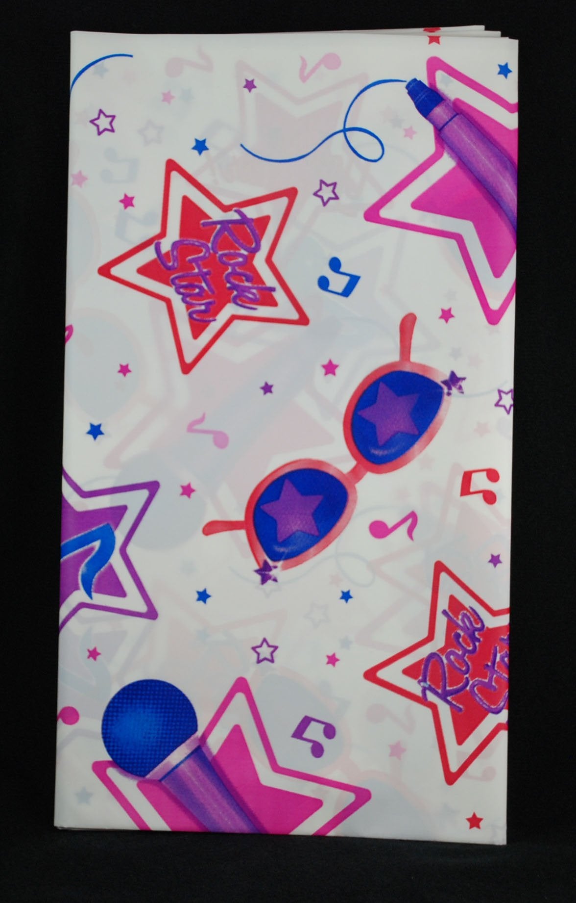Rock Star plastic tablecloth