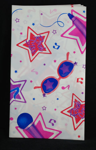 Rock Star plastic tablecloth