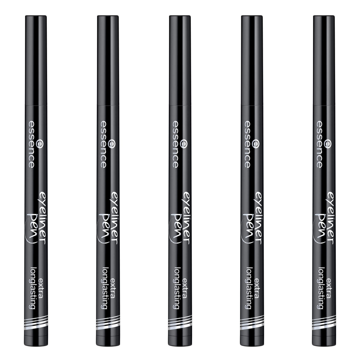 essence | Eyeliner Pen Extra Longlasting (Pack of 5) |Smudgeproof Liner with Precise and Easy Application | Bold & Natural Eye Make Up | Vegan, Cruelty Free & Paraben Free