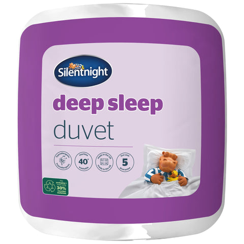 Silentnight Deep Sleep Double Duvet 15 Tog - Thick Heavy Warm Soft and Comfortable Winter Duvet Quilt Perfect for Cold Nights - Hypoallergenic and Machine Washable - Double - 200x200cm , White
