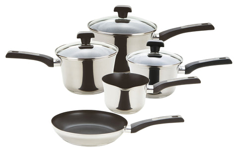 Prestige Durasteel Induction Stainless Steel Cookware, Silver, Set of 5