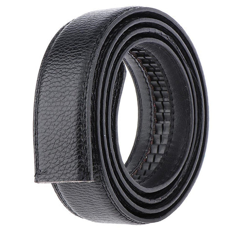 Fenteer Men' Ratchet Belt Replacement Waist Straps, without Buckle, Black