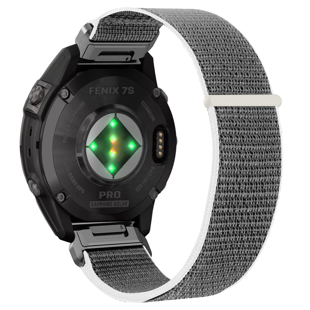 Niboow Nylon QuickFit 20mm Straps for Garmin Fenix 8 43mm/Fenix 7S Pro Solar/Epix Pro 42mm, Nylon Watch Bands for Garmin Fenix 7S/Fenix 6S/Fenix 6S pro/Fenix 5S/Fenix 5S Plus/Descent Mk2S - Gray
