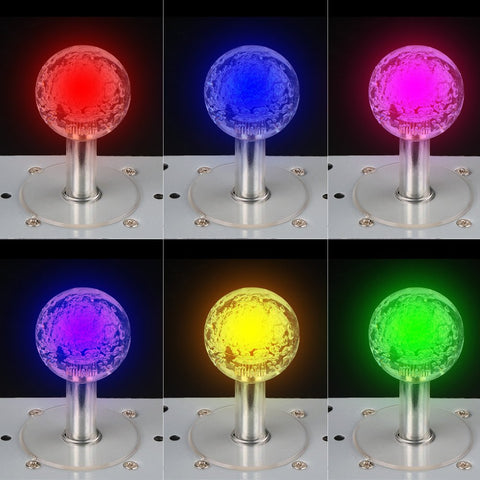 LED Arcade Illuminated Joystick,LED Colorful Illuminated Joystick Switchable from 4 to 8 Way Operation for Arcade Game For Arcade game for Video Game Arcad