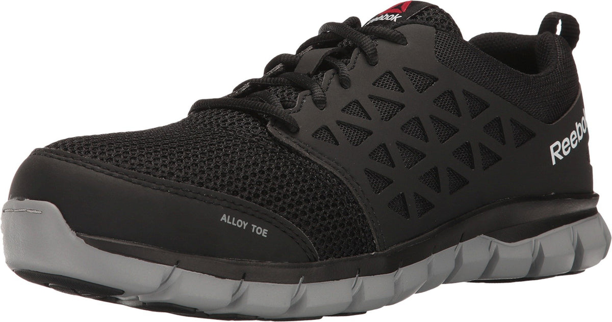 Reebok Work Men's Sublite Cushion Alloy Toe Comfort Athletic Shoe Black - 7.5 X-Wide
