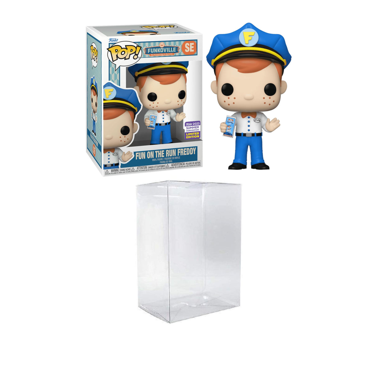 Funko Pop! Funkoville: The Funnest City in The U.S.A - Fun on The Run Freddy 2023 Summer Convention Limited Edition Bundled with a Byron's Attic Protector