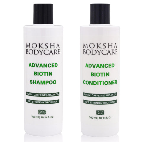 Hair Growth Shampoo and Conditioner Set for Women and Men - [Made In UK] Rosemary Shampoo | Biotin Shampoo with Rosemary Oil, Caffeine for Thinning Hair and Hair Loss | Hair Thickening Shampoo