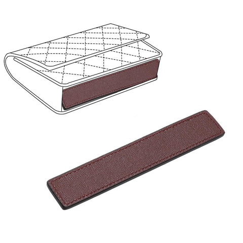 OAikor Leather Base Shaper for WOC Handbag, Saver and Insert for Wallet on Chain Bag, Ultimate Protection and Support (Wine-Leather, 7" x 1.2")