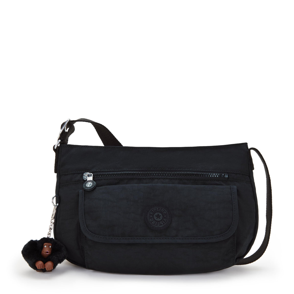 Kipling Women's Syro Cross Body, Black Tonal, 12.25''L x 8.75''H x 5''D