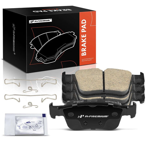 A-Premium Rear Ceramic Disc Brake Pads Set Compatible with Honda Civic 2016-2022 & Acura RDX 2019-2022, Integra 2023, 4 Pcs