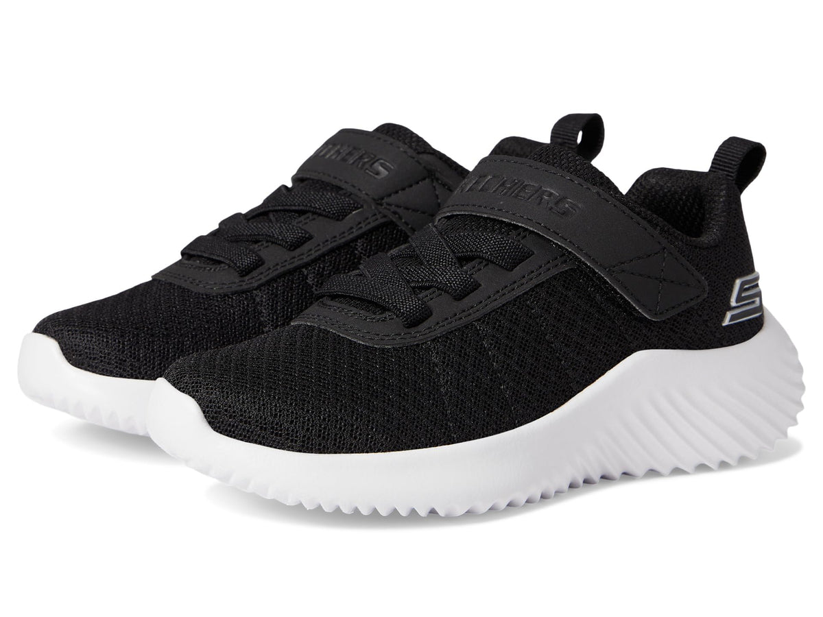 Skechers Kids Bounder-Baronik Sneaker, Black, 12 US Unisex Little Kid
