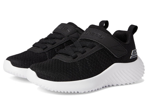 Skechers Kids Bounder-Baronik Sneaker, Black, 12 US Unisex Little Kid